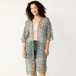 Women's Sonoma Goods For Life® Ikat Kimono Ivory Multi