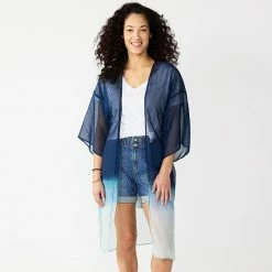 Women's Sonoma Goods For Life® Ombre Belted Kimono Blue -Sonoma Goods For Life shop unnamed file 15528