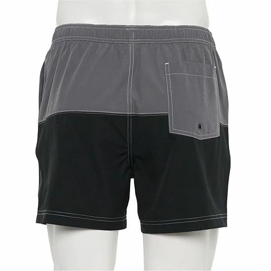 Men's Sonoma Goods For Life® 5-Inch Colorblock Full Elastic-Waistband Swim Trunks Purple Aqua Block 4 Men's Sonoma Goods For Life® 5-Inch Colorblock Full Elastic-Waistband Swim Trunks Purple Aqua Block - Image 2