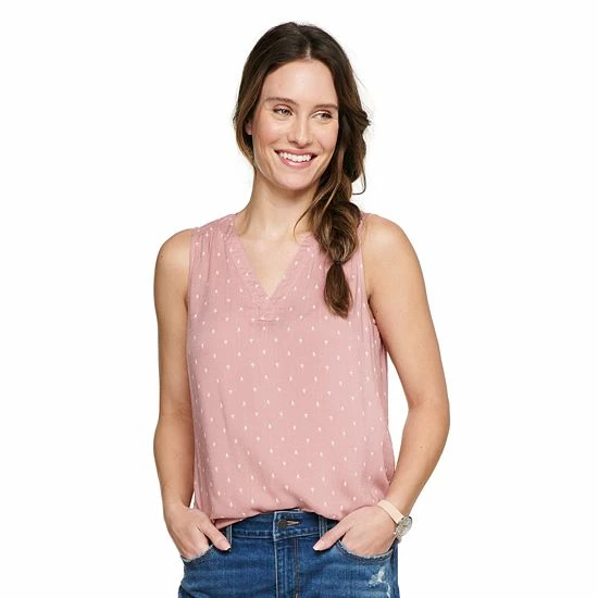 Women's Sonoma Goods For Life® V-Neck Tank Purple Floral 9 Women's Sonoma Goods For Life® V-Neck Tank Purple Floral - Image 7