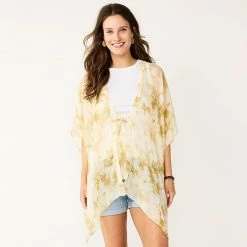 Women's Sonoma Goods For Life® Easy Tye Dye Tie Front Ruana Green 7 Women's Sonoma Goods For Life® Easy Tye Dye Tie Front Ruana Green -Sonoma Goods For Life shop unnamed file 15554