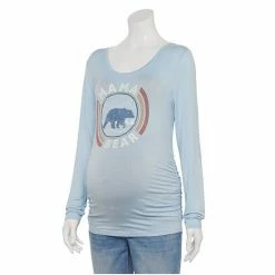 Maternity Sonoma Goods For Life® Essential Scoopneck Long Sleeve Tee White Stripe -Sonoma Goods For Life shop unnamed file 15596