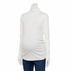 Maternity Sonoma Goods For Life® Long Sleeve Turtleneck Top Navy Stripe