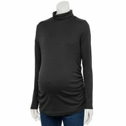 Maternity Sonoma Goods For Life® Long Sleeve Turtleneck Top Navy Stripe -Sonoma Goods For Life shop unnamed file 15601