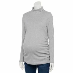 Maternity Sonoma Goods For Life® Long Sleeve Turtleneck Top Navy Stripe -Sonoma Goods For Life shop unnamed file 15605
