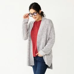 Women's Sonoma Goods For Life® Plush Cable Cardigan Black -Sonoma Goods For Life shop unnamed file 1561