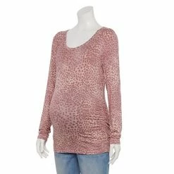 Maternity Sonoma Goods For Life® Essential Scoopneck Long Sleeve Tee Mystic Aqua -Sonoma Goods For Life shop unnamed file 15635