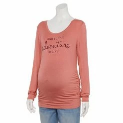 Maternity Sonoma Goods For Life® Essential Scoopneck Long Sleeve Tee Mystic Aqua -Sonoma Goods For Life shop unnamed file 15638