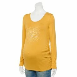 Maternity Sonoma Goods For Life® Essential Scoopneck Long Sleeve Tee Mystic Aqua -Sonoma Goods For Life shop unnamed file 15640