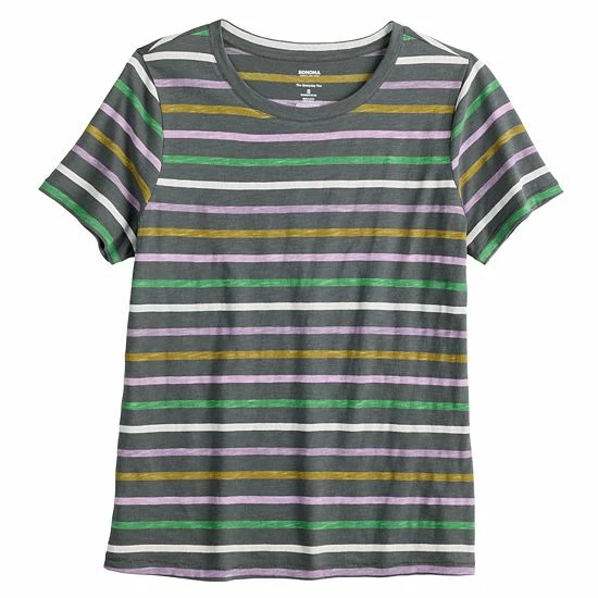 Women's Sonoma Goods For Life® Crewneck Tee Navy 4 Women's Sonoma Goods For Life® Crewneck Tee Navy - Image 2