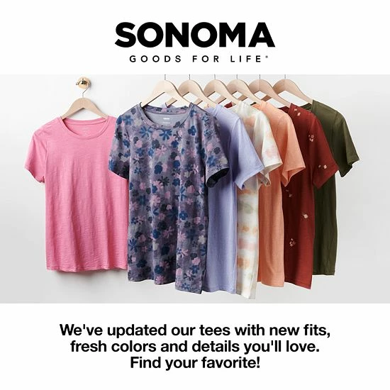 Women's Sonoma Goods For Life® Crewneck Tee Navy 5 Women's Sonoma Goods For Life® Crewneck Tee Navy - Image 3