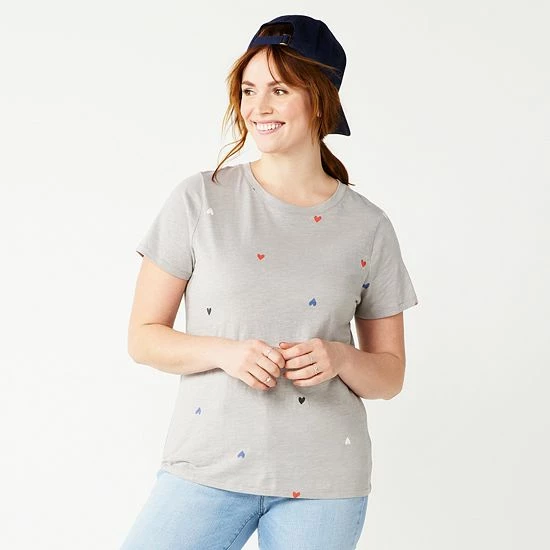 Women's Sonoma Goods For Life® Crewneck Tee Navy 17 Women's Sonoma Goods For Life® Crewneck Tee Navy - Image 15