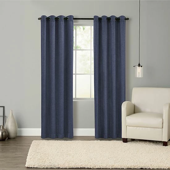 Sonoma Goods For Life® 2-pack Dynasty Blackout Curtain Aqua 14 Sonoma Goods For Life® 2-pack Dynasty Blackout Curtain Aqua - Image 12