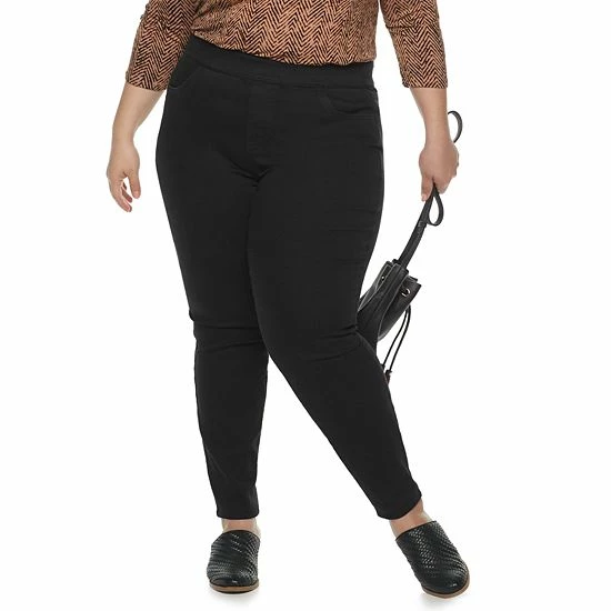 Plus Size Sonoma Goods For Life® Comfortable Favorite Mid-Rise Jeggings Mariano 4 Plus Size Sonoma Goods For Life® Comfortable Favorite Mid-Rise Jeggings Mariano - Image 2