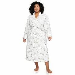 Plus Size Sonoma Goods For Life® Plush French Terry Long Robe Gray Buffalo Check -Sonoma Goods For Life shop unnamed file 1747