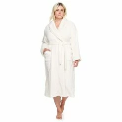 Plus Size Sonoma Goods For Life® Plush French Terry Long Robe Gray Buffalo Check -Sonoma Goods For Life shop unnamed file 1749
