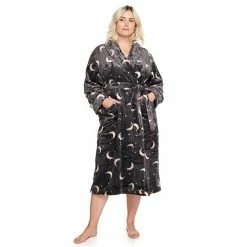 Plus Size Sonoma Goods For Life® Plush French Terry Long Robe Gray Buffalo Check -Sonoma Goods For Life shop unnamed file 1753