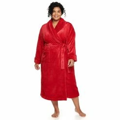 Plus Size Sonoma Goods For Life® Plush French Terry Long Robe Gray Buffalo Check -Sonoma Goods For Life shop unnamed file 1757