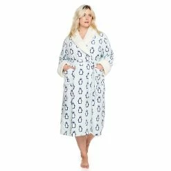Plus Size Sonoma Goods For Life® Plush French Terry Long Robe Gray Buffalo Check -Sonoma Goods For Life shop unnamed file 1758