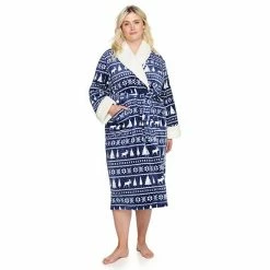 Plus Size Sonoma Goods For Life® Plush French Terry Long Robe Gray Buffalo Check -Sonoma Goods For Life shop unnamed file 1759