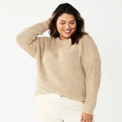 Plus Size Sonoma Goods For Life® Drop Shoulder Sweater Dnu -Sonoma Goods For Life shop unnamed file 1770