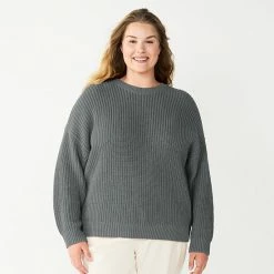 Plus Size Sonoma Goods For Life® Drop Shoulder Sweater Dnu -Sonoma Goods For Life shop unnamed file 1773
