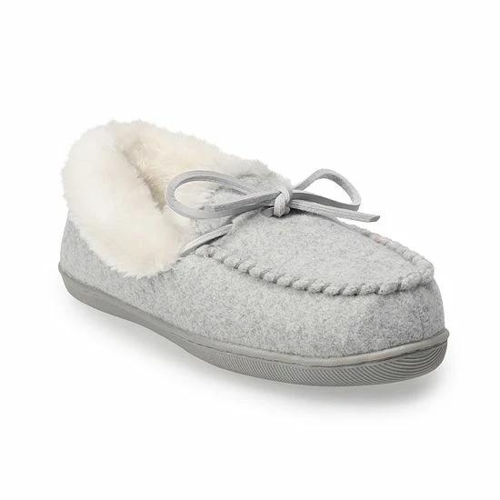 Sonoma Goods For Life® Women's Heathered Knit Moccasin Slippers Olive 7 Sonoma Goods For Life® Women's Heathered Knit Moccasin Slippers Olive - Image 5
