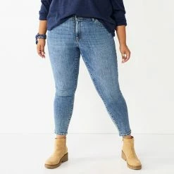 Plus Size Sonoma Goods For Life® Premium Mid-Rise Skinny Jeans Natalino