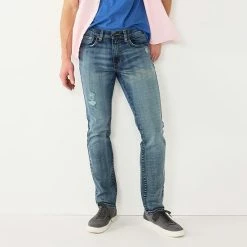 Men's Sonoma Goods For Life® Slim-Fit Stretch Jeans Medium Wash Rip Repair -Sonoma Goods For Life shop unnamed file 1977