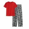 Boys 8-20 Sonoma Goods For Life® Tee & Microfleece Pants Pajama Set In Regular & Husky Red Plaid -Sonoma Goods For Life shop unnamed file 198