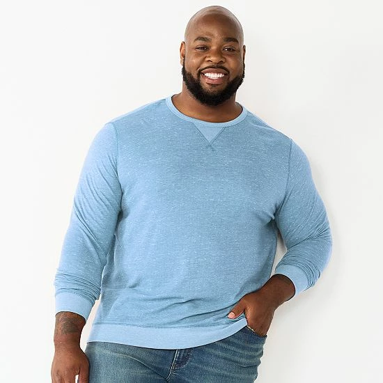 Big & Tall Sonoma Goods For Life® Super Soft Double Knit Crewneck Tee Olive 21 Big & Tall Sonoma Goods For Life® Super Soft Double Knit Crewneck Tee Olive - Image 19