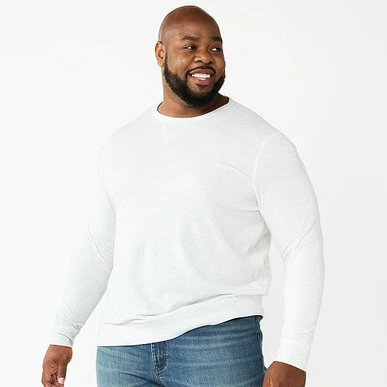 Big & Tall Sonoma Goods For Life® Super Soft Double Knit Crewneck Tee Olive 22 Big & Tall Sonoma Goods For Life® Super Soft Double Knit Crewneck Tee Olive - Image 20