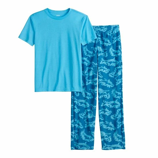 Boys 8-20 Sonoma Goods For Life® Tee & Microfleece Pants Pajama Set In Regular & Husky Red Plaid 9 Boys 8-20 Sonoma Goods For Life® Tee & Microfleece Pants Pajama Set In Regular & Husky Red Plaid - Image 7