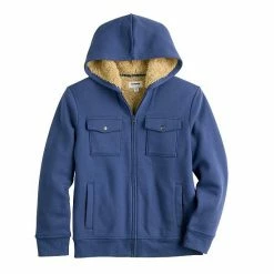 Boys 8-20 Sonoma Goods For Life® Zipper Sherpa Fleece Hoodie Jacket In Regular & Husky Blue -Sonoma Goods For Life shop unnamed file 2043