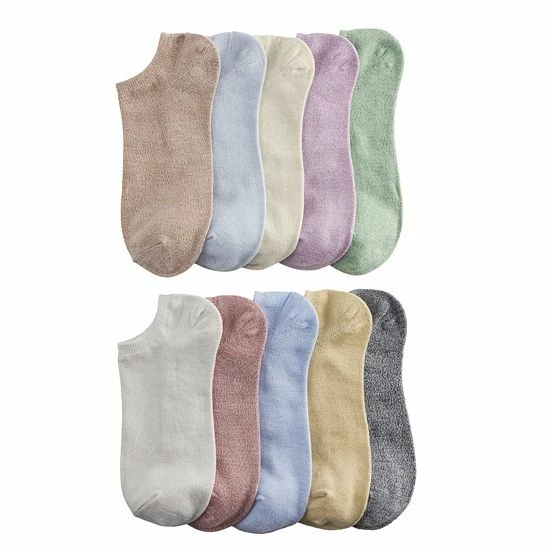Women's Sonoma Goods For Life® 10-Pack No Show Marled Socks Multi 8 Women's Sonoma Goods For Life® 10-Pack No Show Marled Socks Multi - Image 6