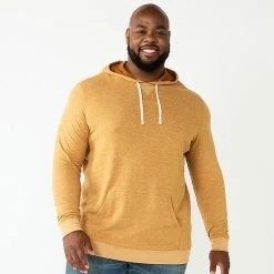 Men's Big & Tall Sonoma Goods For Life® Double Knit Hoodie Gray Stripe -Sonoma Goods For Life shop unnamed file 2119