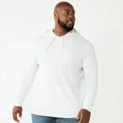 Men's Big & Tall Sonoma Goods For Life® Double Knit Hoodie Gray Stripe -Sonoma Goods For Life shop unnamed file 2120