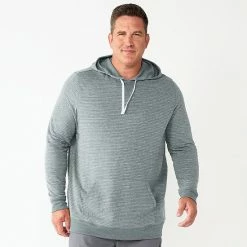 Men's Big & Tall Sonoma Goods For Life® Double Knit Hoodie Gray Stripe -Sonoma Goods For Life shop unnamed file 2121