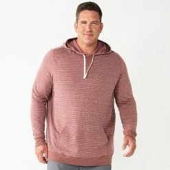 Men's Big & Tall Sonoma Goods For Life® Double Knit Hoodie Gray Stripe -Sonoma Goods For Life shop unnamed file 2122