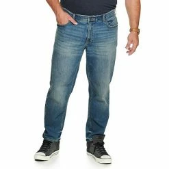 Big & Tall Sonoma Goods For Life® Straight-Leg Flexwear Jeans Washed Black -Sonoma Goods For Life shop unnamed file 2156