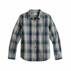 Boys 8-20 Sonoma Goods For Life® Plaid Button-Up Shirt In Regular & Husky Clean Plaid Orange -Sonoma Goods For Life shop unnamed file 2163