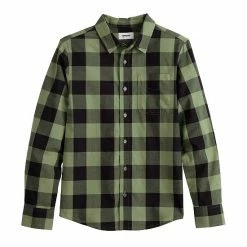 Boys 8-20 Sonoma Goods For Life® Plaid Button-Up Shirt In Regular & Husky Clean Plaid Orange -Sonoma Goods For Life shop unnamed file 2172