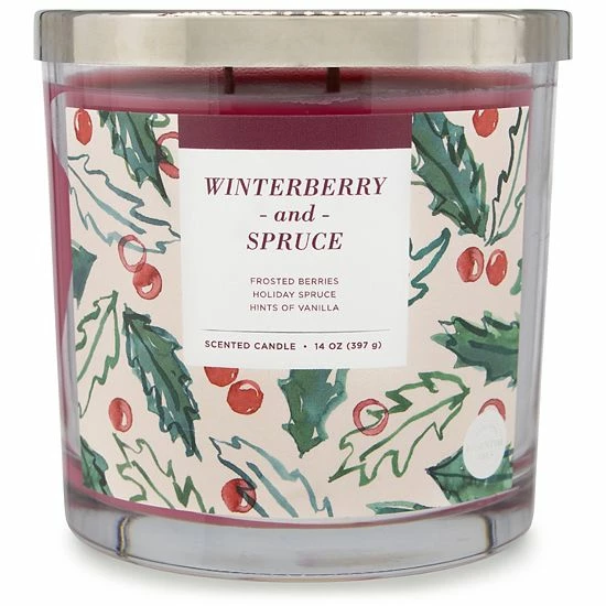 Sonoma Goods For Life® Winter Berry & Spruce 14-oz. Candle Jar 3 Sonoma Goods For Life® Winter Berry & Spruce 14-oz. Candle Jar