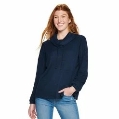 Women's Sonoma Goods For Life® Supersoft Waffle Cowlneck Top Sangria Pink 18 Women's Sonoma Goods For Life® Supersoft Waffle Cowlneck Top Sangria Pink -Sonoma Goods For Life shop unnamed file 2317