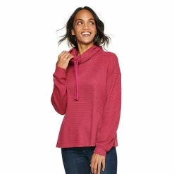 Women's Sonoma Goods For Life® Supersoft Waffle Cowlneck Top Sangria Pink 22 Women's Sonoma Goods For Life® Supersoft Waffle Cowlneck Top Sangria Pink -Sonoma Goods For Life shop unnamed file 2321