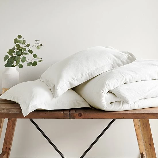 Sonoma Goods For Life® Cotton Linen Comforter Set With Shams Ivory 6 Sonoma Goods For Life® Cotton Linen Comforter Set With Shams Ivory - Image 4