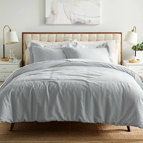 Sonoma Goods For Life® Cotton Linen Comforter Set With Shams Ivory 9 Sonoma Goods For Life® Cotton Linen Comforter Set With Shams Ivory - Image 7