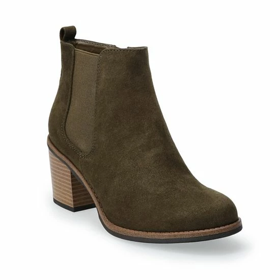 Sonoma Goods For Life® Spaniel Women's High Heel Ankle Boots Olive 9 Sonoma Goods For Life® Spaniel Women's High Heel Ankle Boots Olive - Image 7