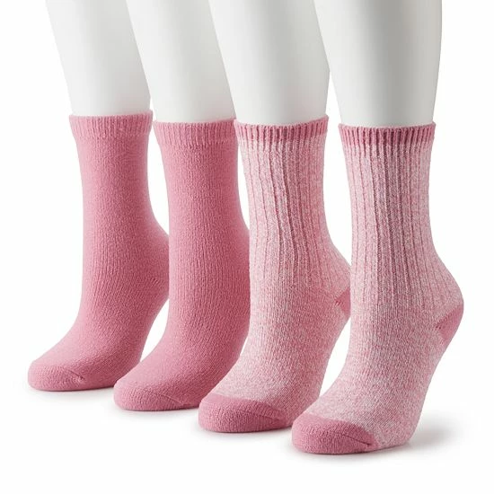Sonoma Goods For Life® Basic Supercozy Crew Sock 2 Pack Pink 10 Sonoma Goods For Life® Basic Supercozy Crew Sock 2 Pack Pink - Image 8