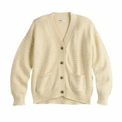 Women's Sonoma Goods For Life® Cropped Cardigan Gold -Sonoma Goods For Life shop unnamed file 2379